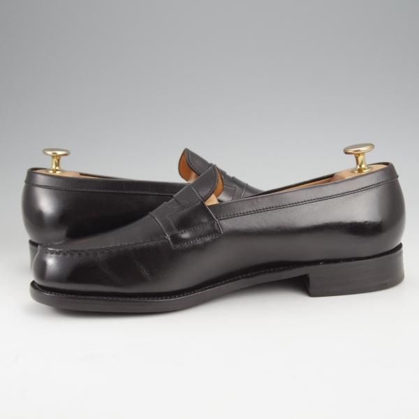 極上★J.M.ウエストン 6C【現行定価￥151,800-★180/コインローファー/旧ロゴ】ヴィンテージ/41ラスト/黒/Weston/ウェストン★j599