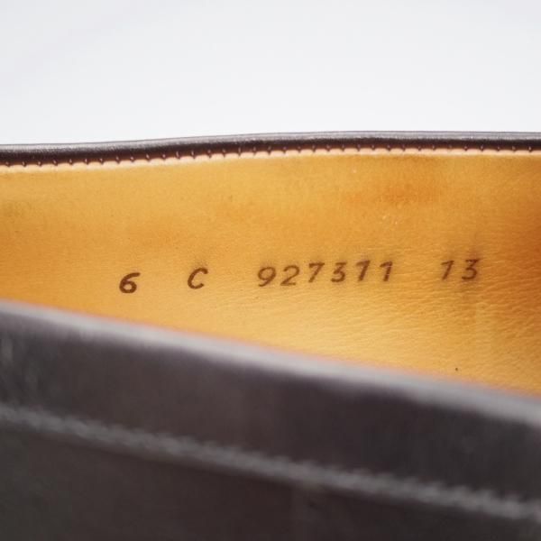 極上★J.M.ウエストン 6C【現行定価￥151,800-★180/コインローファー/旧ロゴ】ヴィンテージ/41ラスト/黒/Weston/ウェストン★j599