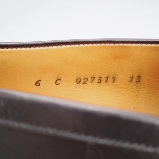極上★J.M.ウエストン 6C【現行定価￥151,800-★180/コインローファー/旧ロゴ】ヴィンテージ/41ラスト/黒/Weston/ウェストン★j599