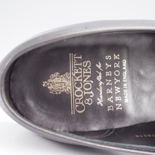 美品★クロケット&ジョーンズ 9E【定価￥90,200-★BROOKLYN/バーニーズNY別注】391ラスト/コインローファー/黒/Crockett&Jones★j601