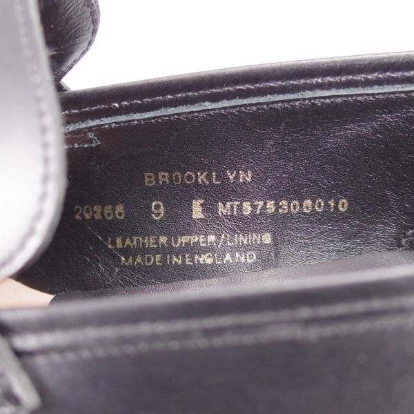 美品★クロケット&ジョーンズ 9E【定価￥90,200-★BROOKLYN/バーニーズNY別注】391ラスト/コインローファー/黒/Crockett&Jones★j601