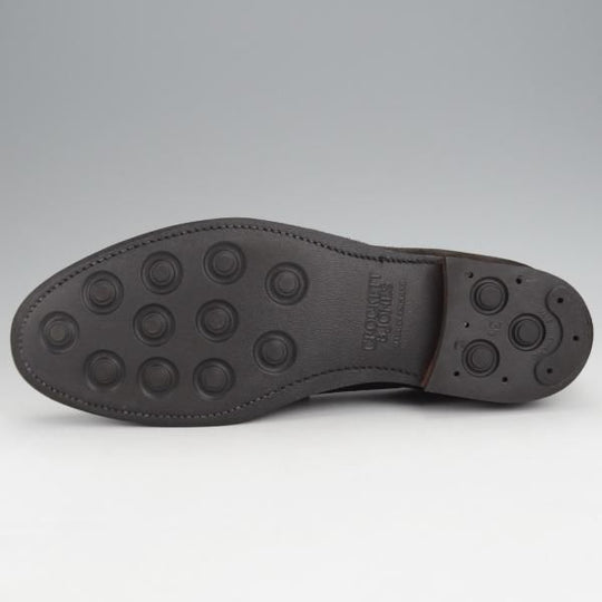 極美品★クロケット&ジョーンズ 8.5E【定価￥92,400-★ダイナイトソール/BOSTON 2】376ラスト/コインローファー/Crockett&Jones★j602