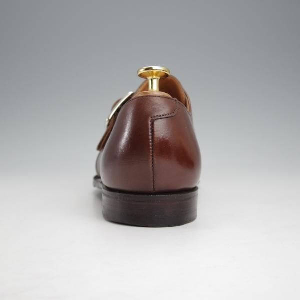 極上★クロケット&ジョーンズ 6E【★モンクストラップ/PORTSMOUTH】318ラスト/カーフ/茶/メンズ/Crockett&Jones★j604