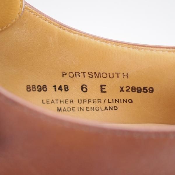 極上★クロケット&ジョーンズ 6E【★モンクストラップ/PORTSMOUTH】318ラスト/カーフ/茶/メンズ/Crockett&Jones★j604