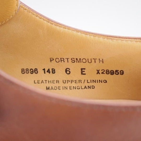 極上★クロケット&ジョーンズ 6E【★モンクストラップ/PORTSMOUTH】318ラスト/カーフ/茶/メンズ/Crockett&Jones★j604