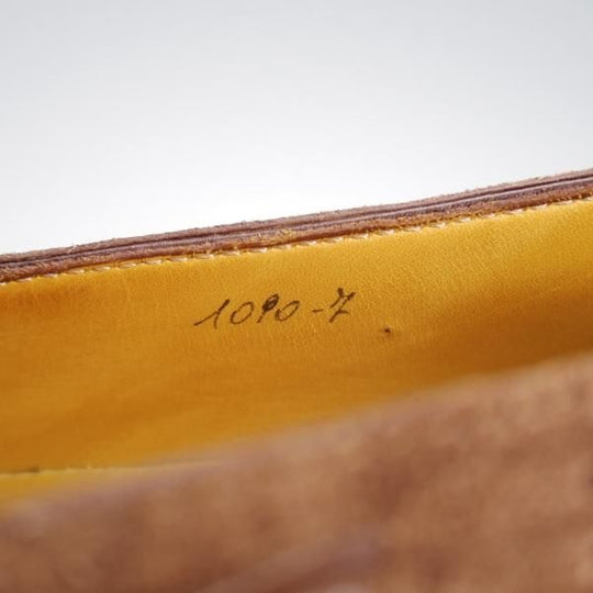 極上★(仏)ベルルッティ SIZE 7【カリグラフィ(スクリット仕様)★ローファー/茶】スリッポン/スエード/メンズ/Berluti★j605