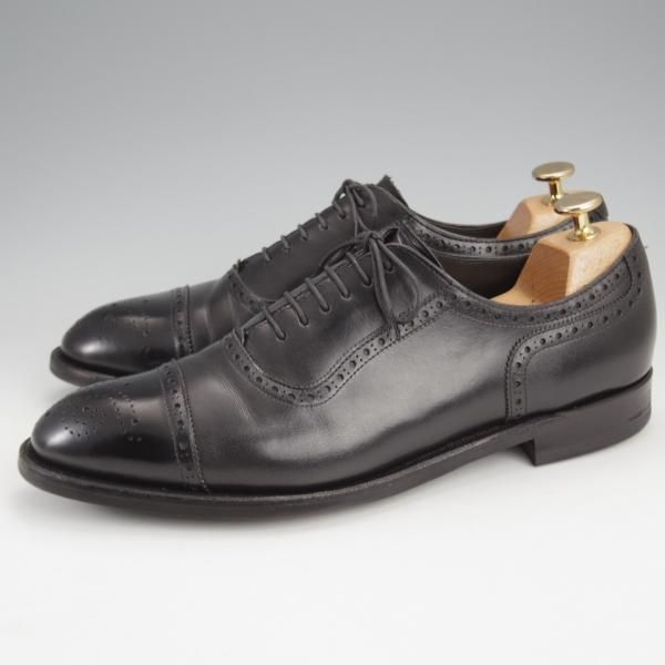 ★シェットランドフォックス SIZE 7.5【定価￥44,000-★ダイナイトソール仕様/コベントリー】004F/セミブローグ/黒/Shetlandfox★j609