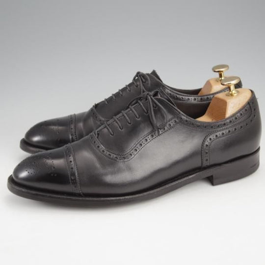 ★シェットランドフォックス SIZE 7.5【定価￥44,000-★ダイナイトソール仕様/コベントリー】004F/セミブローグ/黒/Shetlandfox★j609