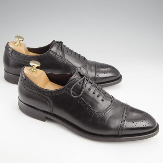 ★シェットランドフォックス SIZE 7.5【定価￥44,000-★ダイナイトソール仕様/コベントリー】004F/セミブローグ/黒/Shetlandfox★j609