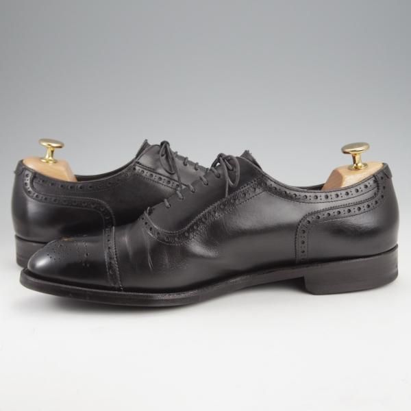 ★シェットランドフォックス SIZE 7.5【定価￥44,000-★ダイナイトソール仕様/コベントリー】004F/セミブローグ/黒/Shetlandfox★j609