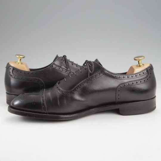 ★シェットランドフォックス SIZE 7.5【定価￥44,000-★ダイナイトソール仕様/コベントリー】004F/セミブローグ/黒/Shetlandfox★j609