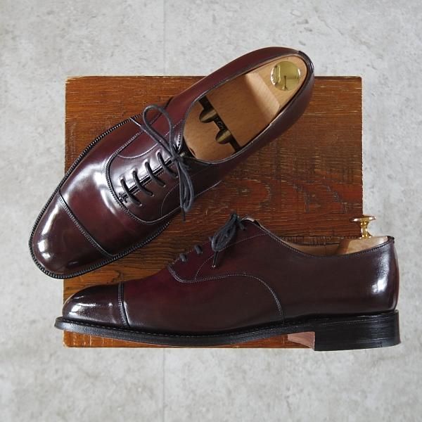 極美品★チャーチ 65G/UK6.5【定価￥231,000-★コードバン仕様/CONSUL/173ラスト】コンサル/赤茶/バーガンディー/Church's★j620