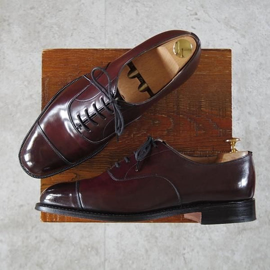 極美品★チャーチ 65G/UK6.5【定価￥231,000-★コードバン仕様/CONSUL/173ラスト】コンサル/赤茶/バーガンディー/Church's★j620