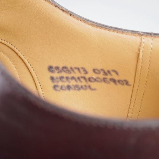 極美品★チャーチ 65G/UK6.5【定価￥231,000-★コードバン仕様/CONSUL/173ラスト】コンサル/赤茶/バーガンディー/Church's★j620