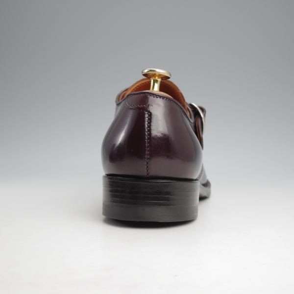 極美品★オールデン 7D【定価￥170,500-★コードバン仕様/モディファイドラスト】1878/モンクストラップ/#8/バーガンディー/ALDEN★j621