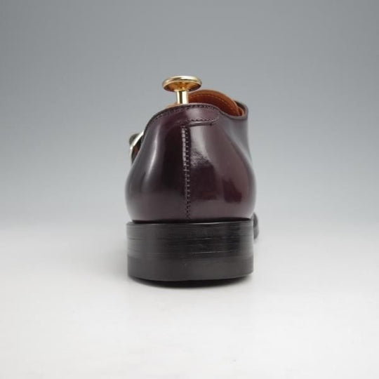 極美品★オールデン 7D【定価￥170,500-★コードバン仕様/モディファイドラスト】1878/モンクストラップ/#8/バーガンディー/ALDEN★j621