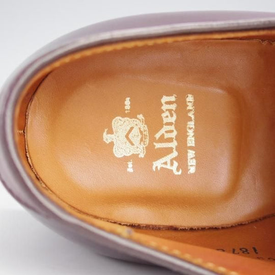 極美品★オールデン 7D【定価￥170,500-★コードバン仕様/モディファイドラスト】1878/モンクストラップ/#8/バーガンディー/ALDEN★j621