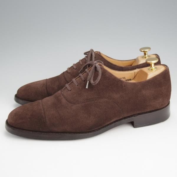 極上★チャーチ 75F/UK7.5【現行モデル定価￥176,000-★コンサル/CONSUL】173ラスト/ストレートチップ/スエード/濃茶/Church's★j622