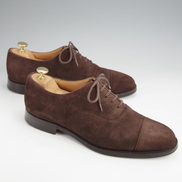 極上★チャーチ 75F/UK7.5【現行モデル定価￥176,000-★コンサル/CONSUL】173ラスト/ストレートチップ/スエード/濃茶/Church's★j622