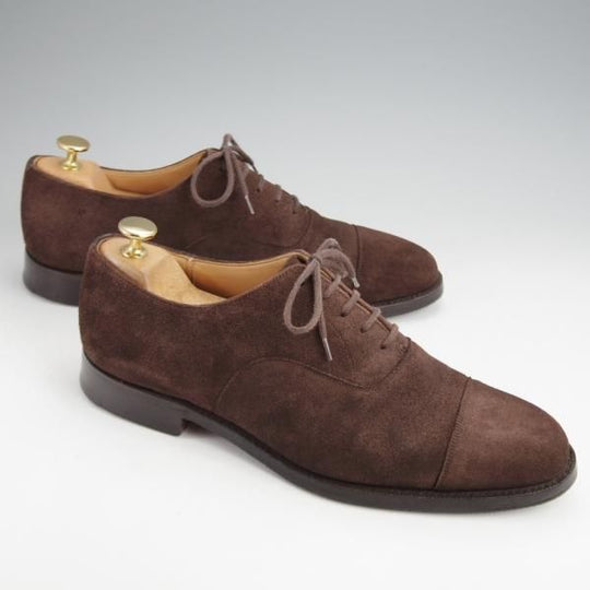 極上★チャーチ 75F/UK7.5【現行モデル定価￥176,000-★コンサル/CONSUL】173ラスト/ストレートチップ/スエード/濃茶/Church's★j622