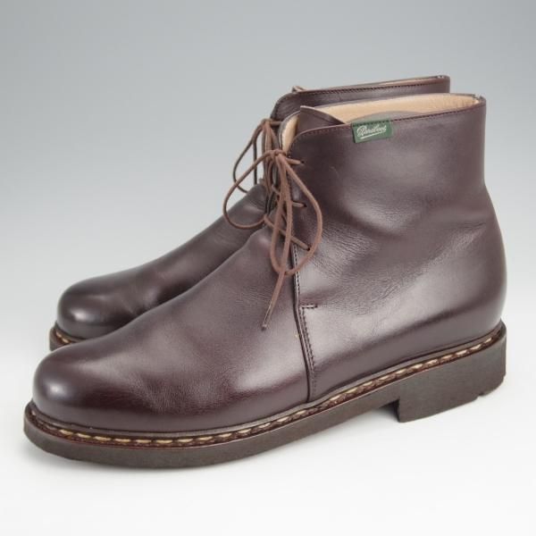 極美品★パラブーツ SIZE 8【定価￥79,200-★ブロワ/BLOIS】チャッカブーツ/TEXソール/リスレザー/CAFE/カフェ/濃茶/Paraboot★j624