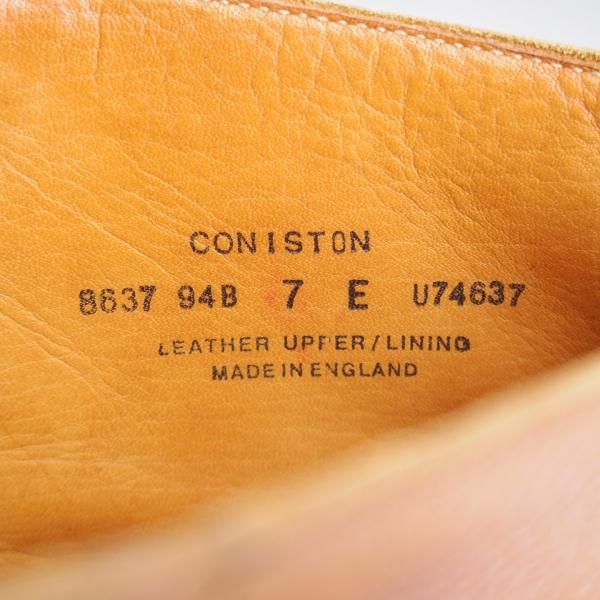 ★クロケット&ジョーンズ 7E【定価￥99,000-★ダイナイトソール仕様/CONISTON/コニストン】325ラスト/ブーツ/茶/Crockett&Jones★j625