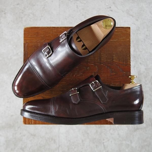 極美品★ジョンロブ 6.5E【定価￥224,400-★WILLIAM/ウィリアム】9795ラスト/ミュージアムカーフ/濃茶/ダブルモンク/JOHN LOBB★j626