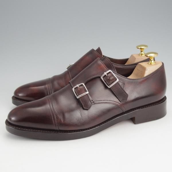 極美品★ジョンロブ 6.5E【定価￥224,400-★WILLIAM/ウィリアム】9795ラスト/ミュージアムカーフ/濃茶/ダブルモンク/JOHN LOBB★j626