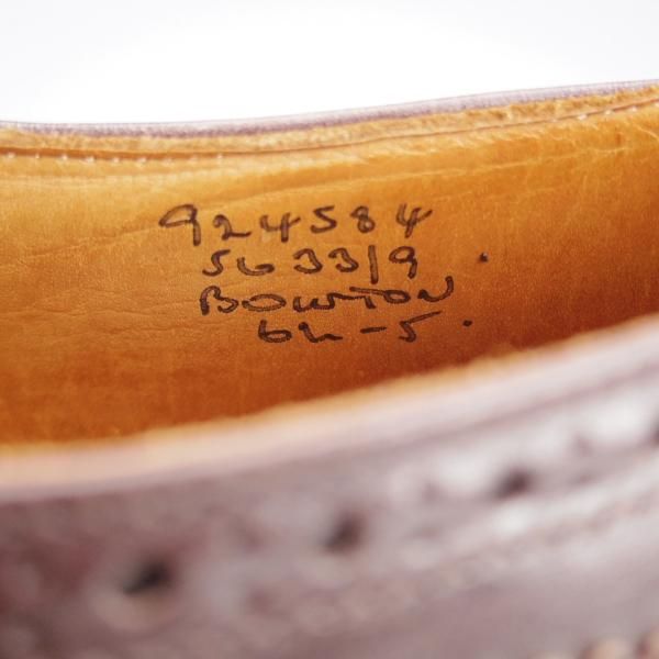 ★トリッカーズ SIZE 6.5【定価￥121,000-★ダイナイトソール/BOURTON/バートン】5633/カントリーシューズ/濃茶/Tricker's★j627