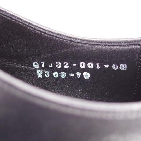 極美品★三陽山長 SIZE 7.5【定価￥80,300-★友之介/R309ラスト】ストレートチップ/カーフ/黒/メンズ/TOMONOSUKE/Sanyo Yamacho★j628