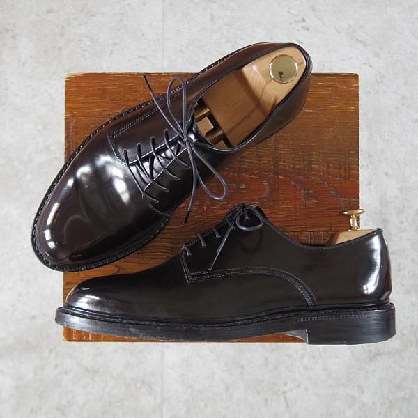 極上★ジャランスリワヤ SIZE 7【定価￥88,000-★コードバン仕様/98902】TIMOラスト/プレーントゥ/黒/メンズ/JALAN SRIWIJAWA★j629