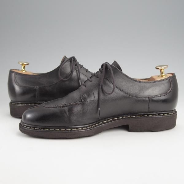 極上★パラブーツ SIZE 6【定価￥79,200-★アヴィニョン/AVIGNON】グリフソール/リスレザー/Uチップ/NOIR/黒/メンズ/Paraboot★j630