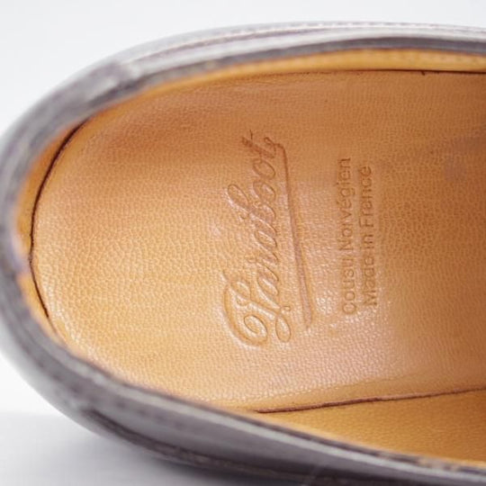 極上★パラブーツ SIZE 6【定価￥79,200-★アヴィニョン/AVIGNON】グリフソール/リスレザー/Uチップ/NOIR/黒/メンズ/Paraboot★j630