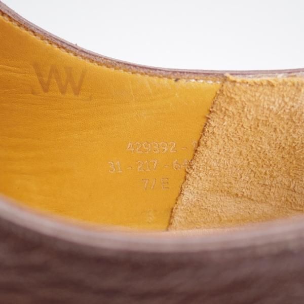 極上★J.M.ウエストン 7.5E【貴重★WESTON VINTAGE/ノヴォカーフ仕様/GOLF】ゴルフ/641/31ラスト/Uチップ/濃茶/ヴィンテージ★j631