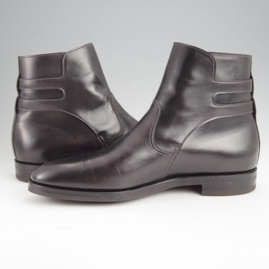 未使用★ジョンロブ 7E【極希少★DEAUVILLE/ドーヴィル/ミスティカーフ】7000Bラスト/ダブルバックル/ブーツ/黒/JOHN LOBB★j632