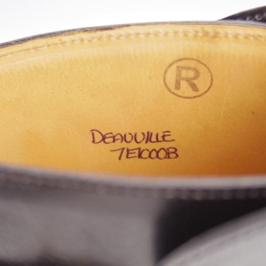 未使用★ジョンロブ 7E【極希少★DEAUVILLE/ドーヴィル/ミスティカーフ】7000Bラスト/ダブルバックル/ブーツ/黒/JOHN LOBB★j632