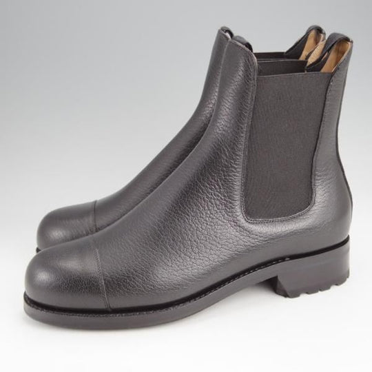 未使用★(伊)F.LLIジャコメッティ SIZE 40.5【定価￥117,700-★ゴートレザー(山羊革)/サイドゴアブーツ】FG208/黒/Giacometti★j633