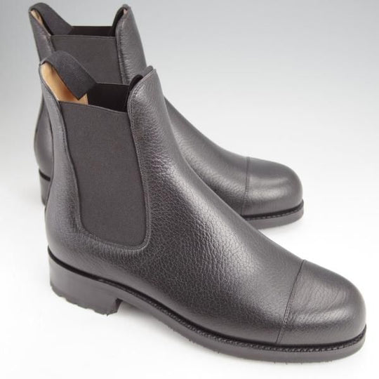 未使用★(伊)F.LLIジャコメッティ SIZE 40.5【定価￥117,700-★ゴートレザー(山羊革)/サイドゴアブーツ】FG208/黒/Giacometti★j633