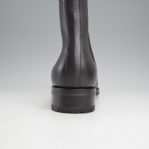 未使用★(伊)F.LLIジャコメッティ SIZE 40.5【定価￥117,700-★ゴートレザー(山羊革)/サイドゴアブーツ】FG208/黒/Giacometti★j633