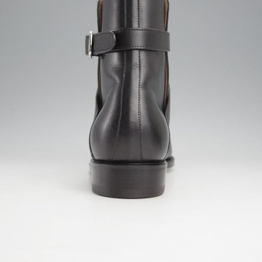 未使用★(伊)F.LLIジャコメッティ SIZE 40.5【定価￥151,800-★ジョッパーブーツ/FG337】(仏)デュプイ社のカーフ/黒/Giacometti★j634