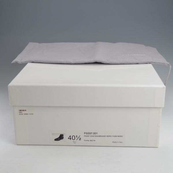 未使用★(伊)F.LLIジャコメッティ SIZE 40.5【定価￥151,800-★ジョッパーブーツ/FG337】(仏)デュプイ社のカーフ/黒/Giacometti★j634