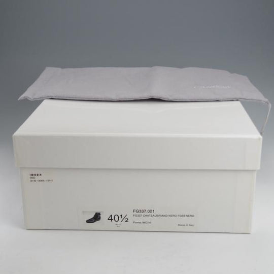 未使用★(伊)F.LLIジャコメッティ SIZE 40.5【定価￥151,800-★ジョッパーブーツ/FG337】(仏)デュプイ社のカーフ/黒/Giacometti★j634