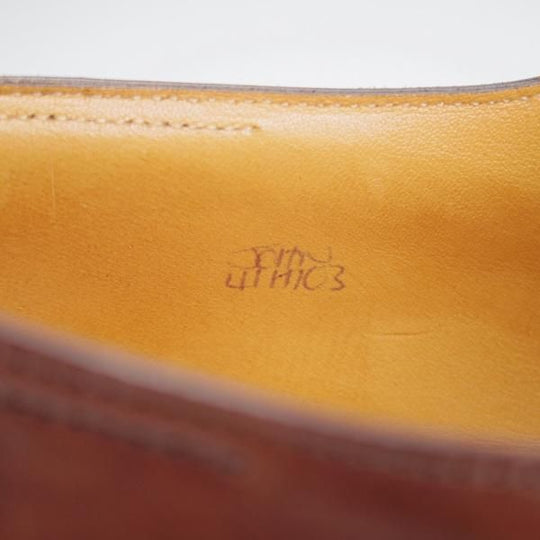 極上★ジョンロブ SIZE 41/UK7程度【貴重★エルメス別注/ミュージアムカーフ】H103ラスト/濃茶/メンズ/HERMES/JOHN LOBB★j635