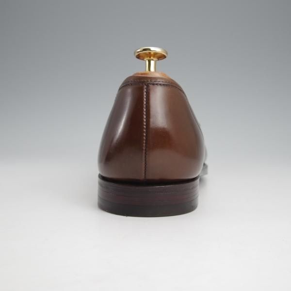 極美品★クロケット&ジョーンズ 6E【同系モデル定価￥167,200-★コードバン/茶/ダークブラウン】HARVARD/コインローファー/314/Crockett&Jones★j636