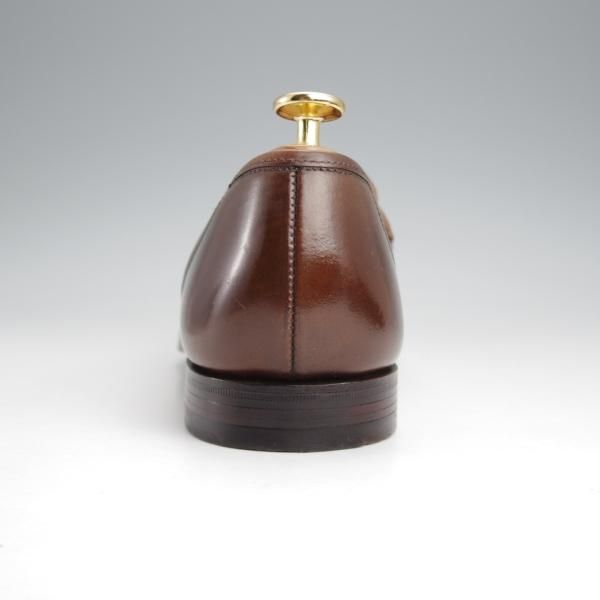 極美品★クロケット&ジョーンズ 6E【同系モデル定価￥167,200-★コードバン/茶/ダークブラウン】HARVARD/コインローファー/314/Crockett&Jones★j636