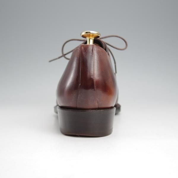 極上★Perfetto/ペルフェット SIZE 7.5【グッドイヤーウェルテッド製法★レベルソ仕立て/ストレートチップ】カーフ/濃茶/メンズ★j637