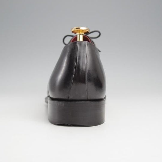 極上★Perfetto/ペルフェット SIZE 7.5【グッドイヤーウェルテッド製法★レベルソ仕立て/ストレートチップ】カーフ/黒/メンズ★j638