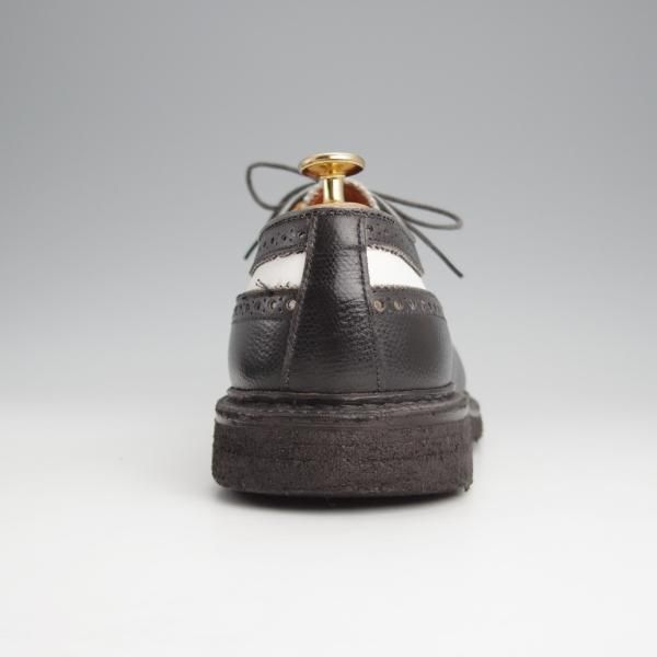 極上★オールデン 7.5D【貴重★BEAMS別注/ロングウイング/97670】バリーラスト/黒×白/コンビ/グレインレザー/ビームス/ALDEN★j639