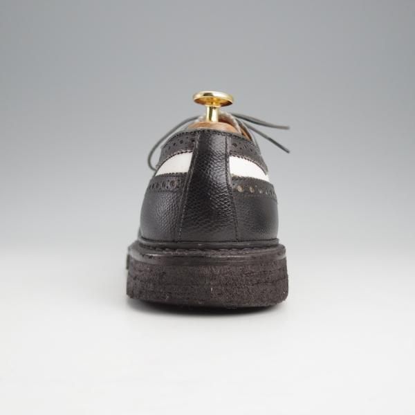 極上★オールデン 7.5D【貴重★BEAMS別注/ロングウイング/97670】バリーラスト/黒×白/コンビ/グレインレザー/ビームス/ALDEN★j639