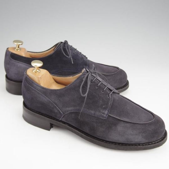 極美品★パラブーツ SIZE 8【定価￥84,700-★ドレス仕様シャンボード/CHAMBORD】Uチップ/スエード/紺/メンズ/Paraboot★j640